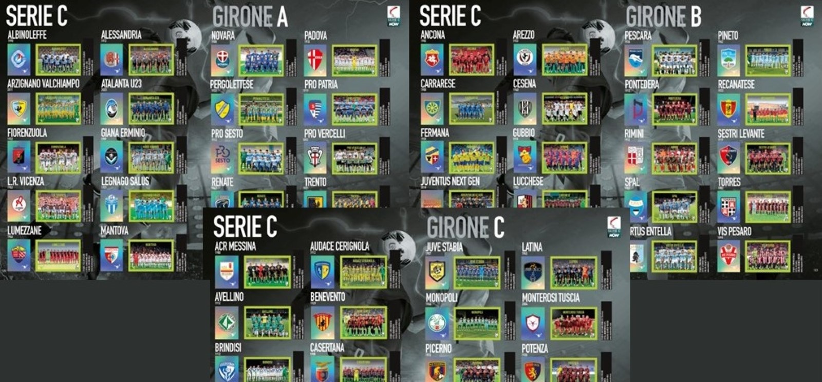 GRANDE RITORNO! SULLA COLLEZIONE CALCIATORI PANINI 2023/24 CI SONO LE SQUADRE DELLA SERIE C NOW