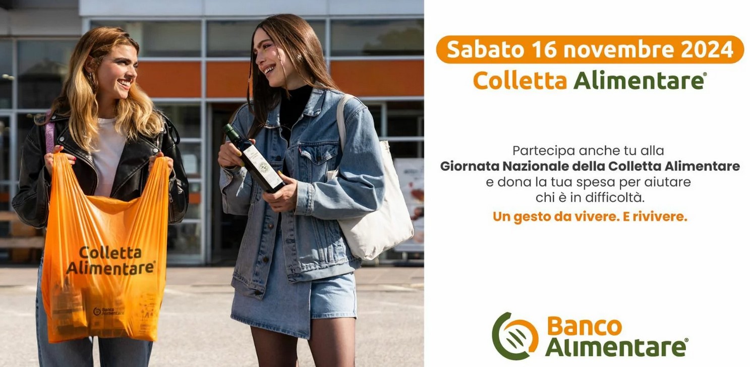 SABATO 16 NOVEMBRE, GIORNATA NAZIONALE DELLA COLLETTA ALIMENTARE