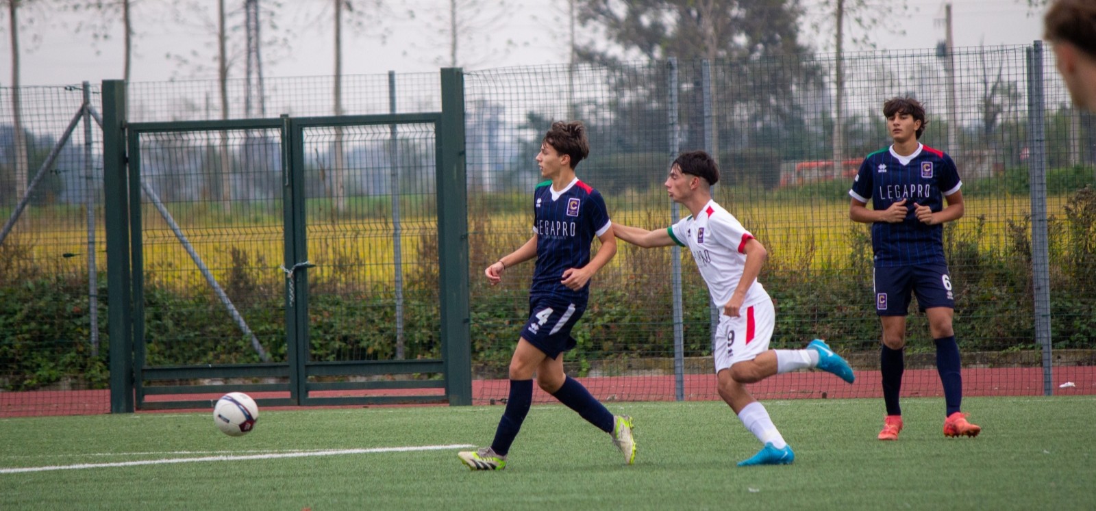 LA RAPPRESENTATIVA U17 IN CAMPO CONTRO IL PARMA