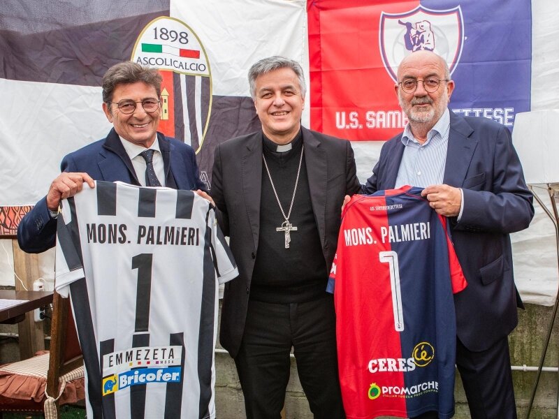 GIORNATA STORICA: ASCOLI E SAMB AL PRANZO ORGANIZZATO DALLA DIOCESI