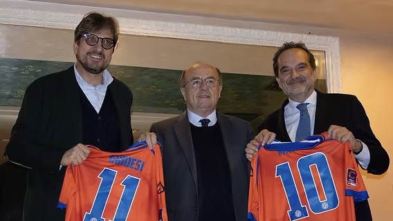 LA LEGA PRO E LA GIUNTA REGIONALE FANNO VISITA ALLO STADIO GINO CORIONI E INCONTRANO GLI SPONSOR DELL'OSPITALETTO FRANCIACORTA