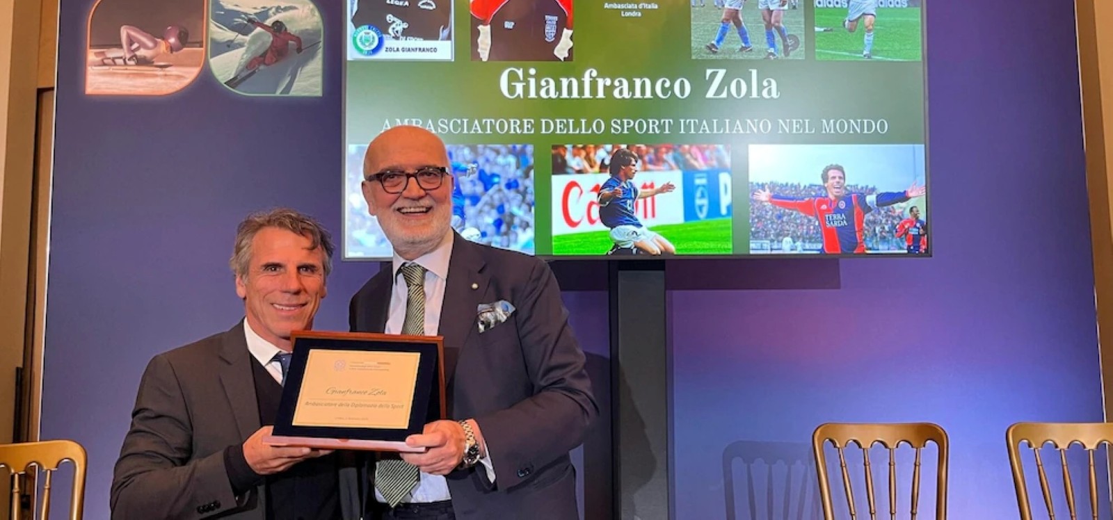 IL VICEPRESIDENTE ZOLA AMABASCIATORE DELLO SPORT ITALIANO NEL MONDO